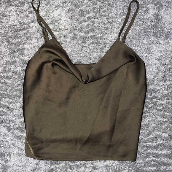 Silk Green Tank Top - Picture 1 of 2